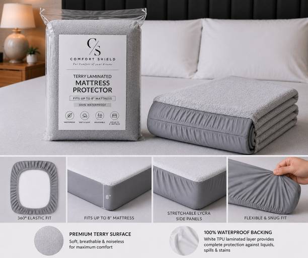 Comfort Shield Double Size Breathable, Stretchable, Waterproof Mattress Topper