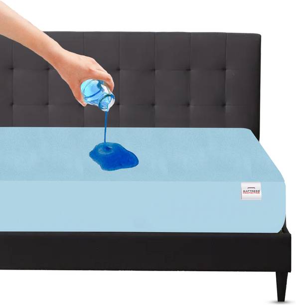 Mattress Protector Queen Size Fitted Terry Cotton Breat...