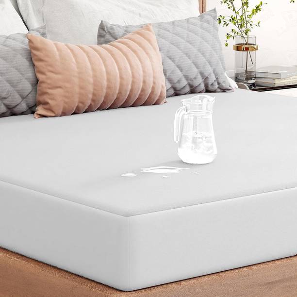 lukzer Mattress Topper Single Size Waterproof, Breathable, Stretchable Mattress Cover