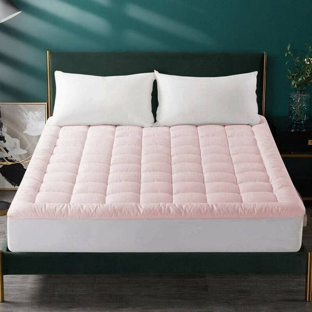 Jaipurlinen 3 inch (7.62 cm) King Size Microfibre Breathable Mattress Topper