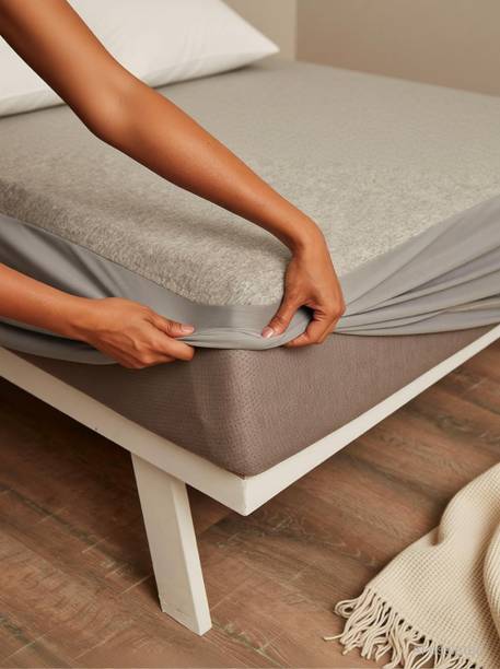 Wakefit King Size Elastic Strap Terry Cotton Waterproof, Stretchable, Breathable Mattress Cover