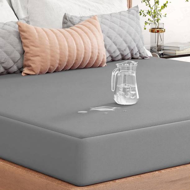 lukzer Mattress Topper Single Size Waterproof, Breathable, Stretchable Mattress Cover