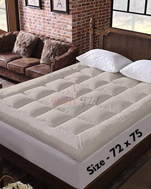 YUKU Mattress Topper Double Size Breathable, Stretchable, Waterproof Mattress Cover