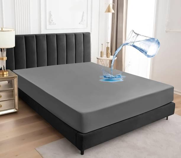 Jaipurlinen Elastic Strap King Size Waterproof Mattress Cover
