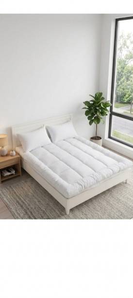 Sleepora 3 inch (7.62 cm) Single Size Poly Fiber Waterproof, Stretchable, Breathable Mattress Topper
