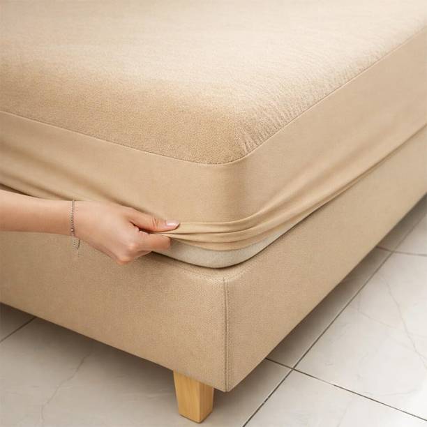 Luxurious Homes King Size Fitted Cotton Breathable, Stretchable, Waterproof, NA Mattress Cover