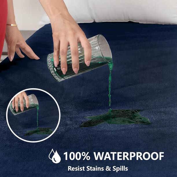 DEEPISHA Queen Size Fitted Terry Cotton Breathable, Stretchable, Waterproof Mattress Cover