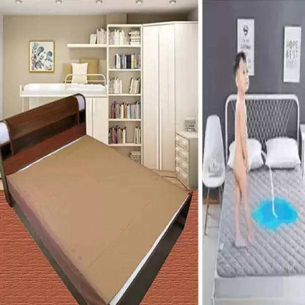 golden leaf Mattress Topper Double Size Waterproof Mattress Cover