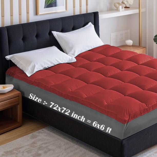 Texlux Mattress Topper Double Size Breathable, Stretchable, Waterproof Mattress Cover