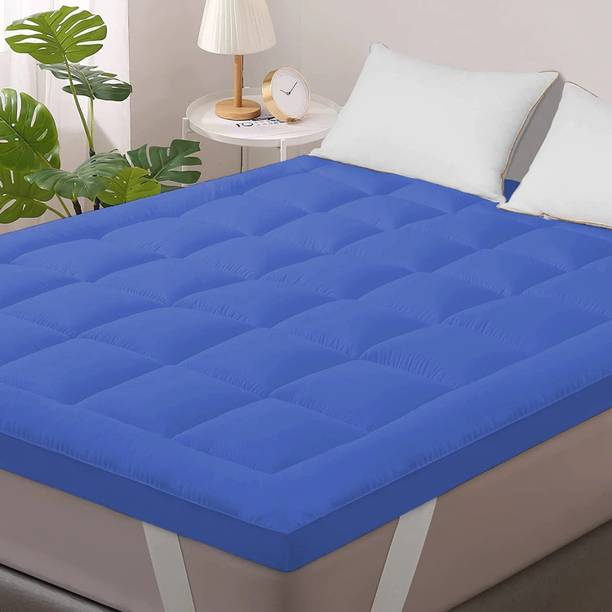 Jaipurlinen Mattress Topper Double Size Breathable, Waterproof Mattress Cover