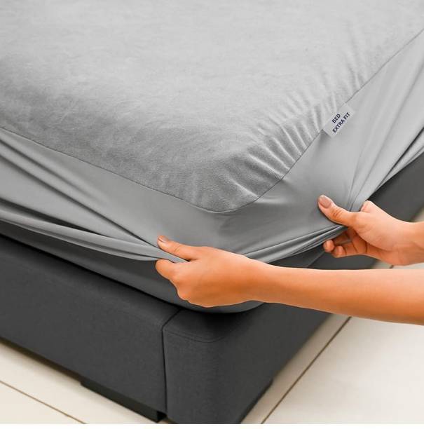 MK Life King Size Fitted Terry Cotton Waterproof, Breathable, Stretchable Mattress Cover