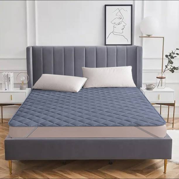 AVI Elastic Strap Double Size Breathable, Waterproof Mattress Cover