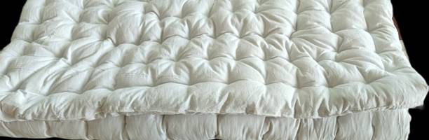 Sajidmanuri 2 inch (5.08 cm) Single Size Cotton Breathable Mattress Topper