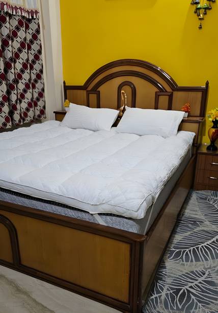 Texlux King Size Mattress Topper Cotton Breathable, Stretchable, NA Mattress Cover
