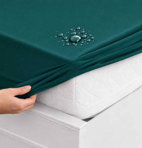 SONICREATIVES Double, King Size Fitted Cotton Breathable, Stretchable, Waterproof Mattress Cover