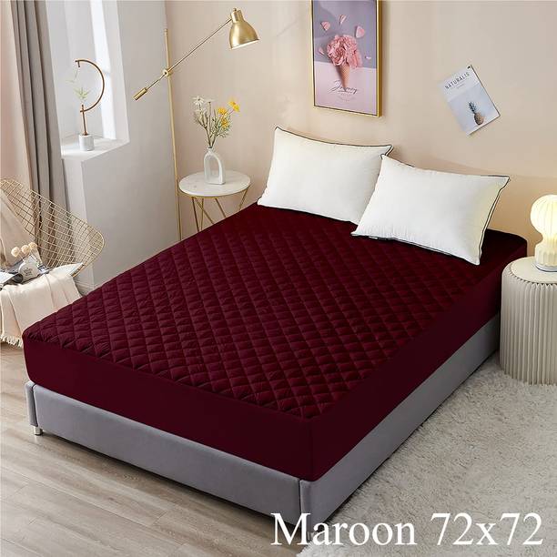 Riyans group Fitted Double Size Breathable, Stretchable, Waterproof Mattress Cover