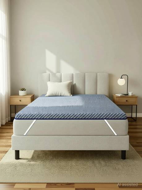 SleepyHug 2 inch (5.08 cm) King Size Foam Breathable Mattress Topper