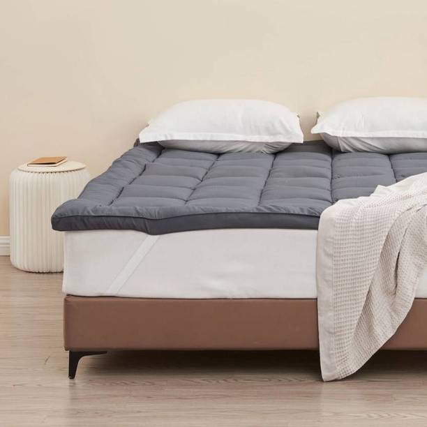 REST NEST 2 inch (5.08 cm) Double Size Poly Fiber Breathable Mattress Topper