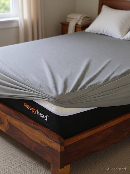Sleepyhead King Size Fitted Blend Breathable, Stretchable, Waterproof Mattress Cover