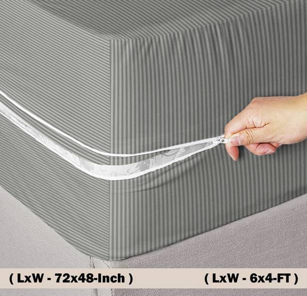 Flipkart SmartBuy Queen Size Zippered Polycotton Breathable Mattress Cover