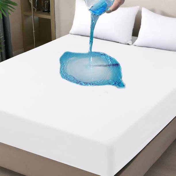 Jaipurlinen Elastic Strap Single Size Waterproof Mattress Cover