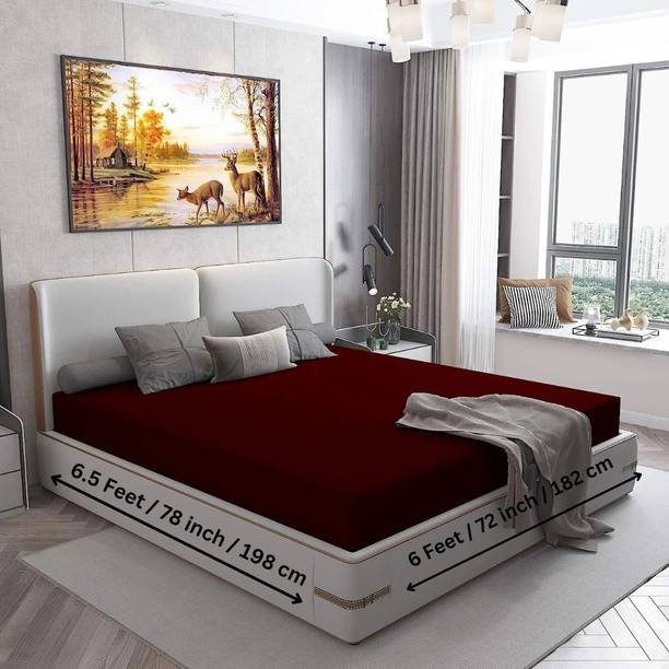 MK Life King Size Fitted Terry Cotton Waterproof Mattress Cover