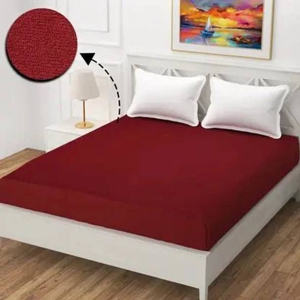 EVERDECOR Single Size Fitted Terry Cotton Breathable, Stretchable, Waterproof Mattress Cover
