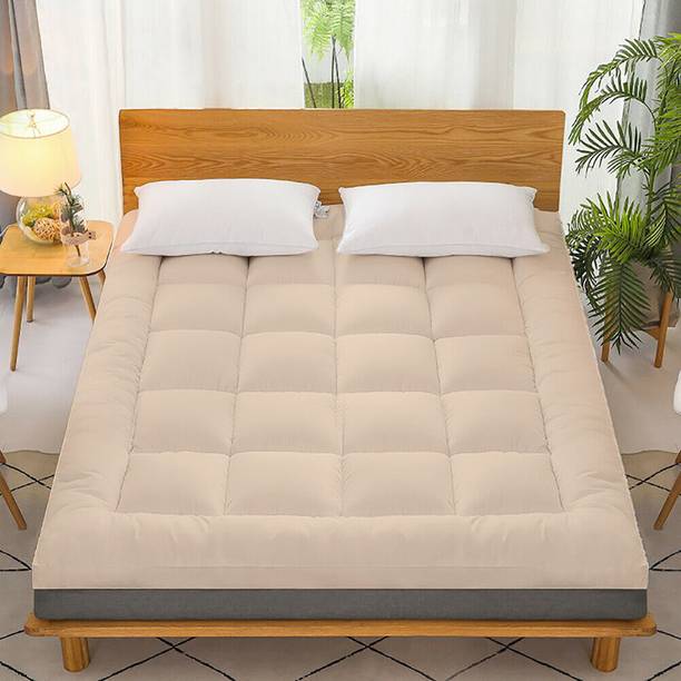 TUNDWAL'S Double Size Mattress Topper Cotton Mattress Cover