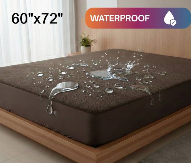 GRINAF Queen Size Fitted Terry Cotton Waterproof, Stretchable Mattress Cover
