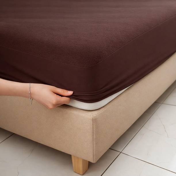 VASHTRAM 4 inch (10.16 cm) King Size Microfibre Waterproof Mattress Topper
