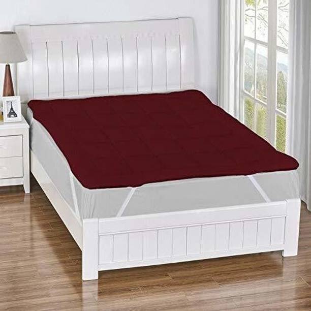 Jaipurlinen 2 inch (5.08 cm) Single Size Poly Fiber Breathable, Stretchable Mattress Topper