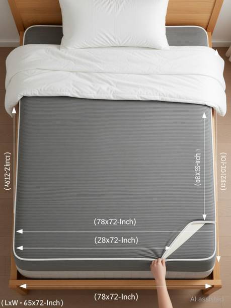 BSB HOME King Size Zippered Cotton Breathable Mattress Cover