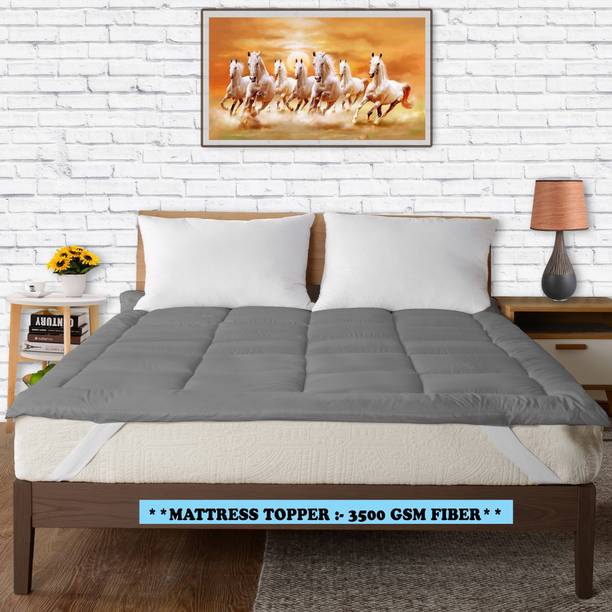 ITAJ Mattress Topper Double, Queen Size Breathable, Stretchable, Waterproof Mattress Cover