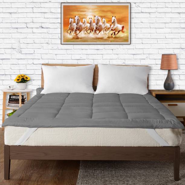 CRAZY WORLD Mattress Topper Double, King Size Breathable, Stretchable, Waterproof Mattress Cover