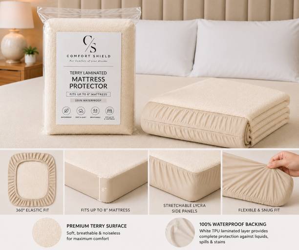 Comfort Shield Single Size Breathable, Stretchable, Waterproof Mattress Topper