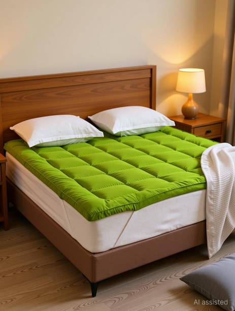 AVI 2 inch (5.08 cm) Queen Size Poly Fiber Breathable Mattress Topper