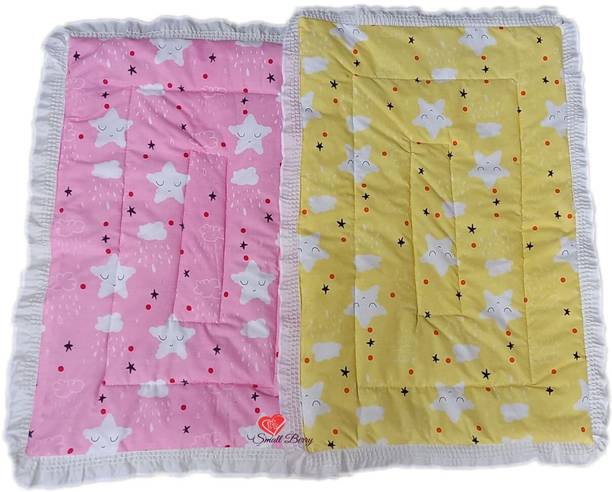 Small Berry New Born Baby Bed Mattress , Godari, Sleeping Mattress Unique Design set of 2