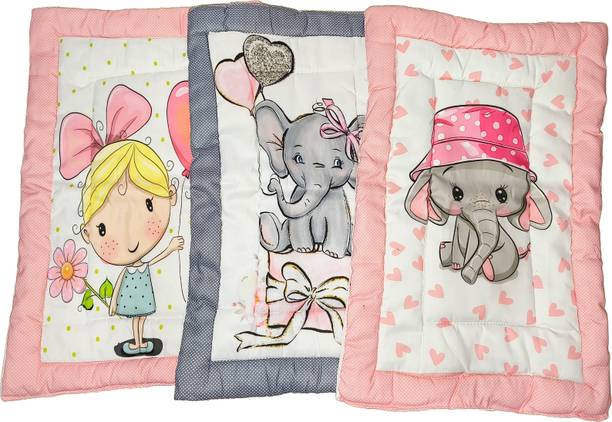 Clothina New Born Baby Bed Mattress,Godari,Sleeping Mattress set of 3 Design is Vary