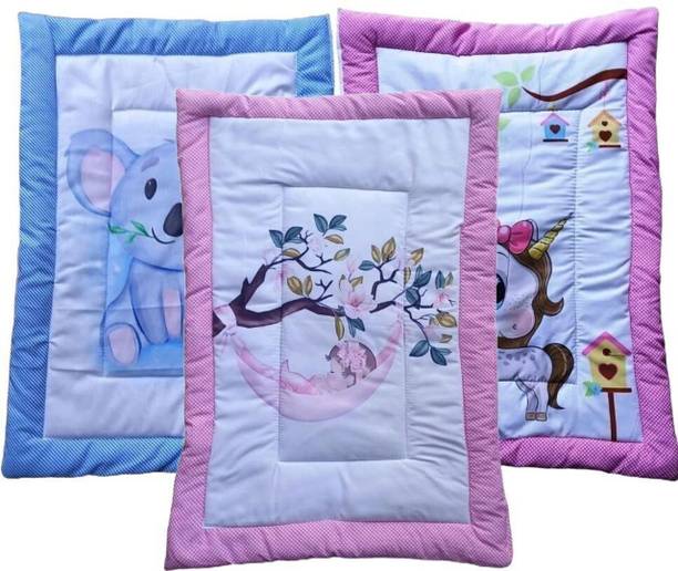 Vanray Fashion New Born Baby Supper Soft Fril Mattress( Pack Of 3)(Moon,Panda,Hourse)