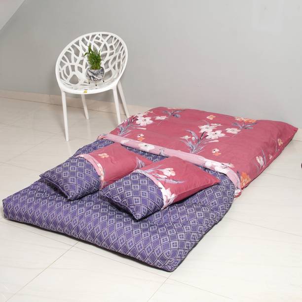 Next Go Double Ded Mattress Set of 4 Foldable Floor 3 inch Double Cotton Mattress