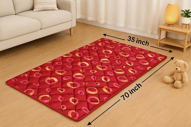 LivShine 70x35x1 Inch Foam Floor Mattress – Kids Play Mat, Travel, Camping & Guest Use 1 inch Single PU Foam Mattress