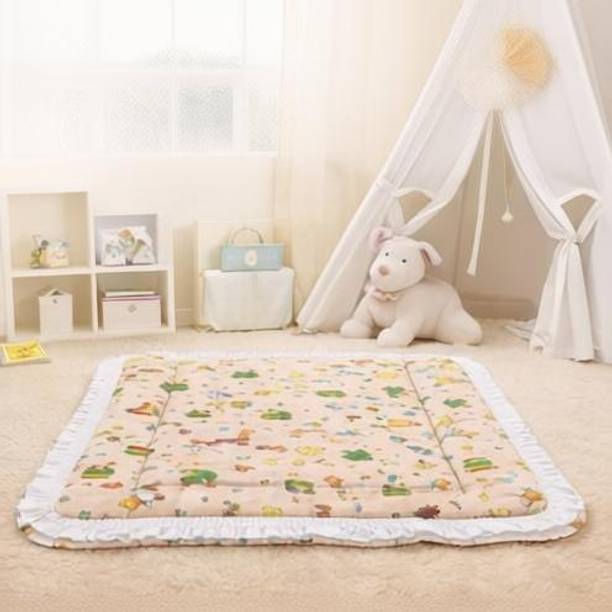 Vanray Fashion New Born Baby Supper Soft Fril Mattress(0-6 Months)( Pack Of 1)