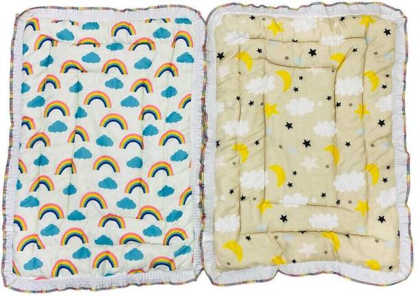 RUMPES Newborn combo Baby Cotton Bed | Lace Godadi | Cradle Bed | Bedding Set