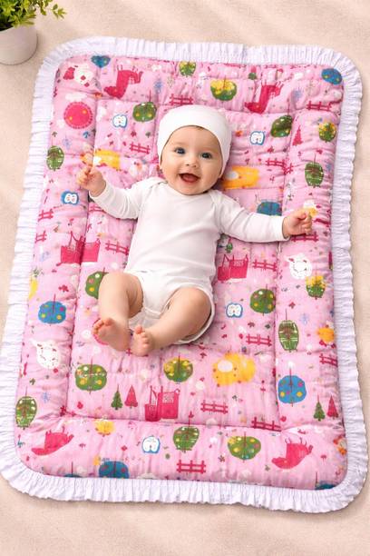 BABYBEDS Newborn Baby Mattress for Crib, Lightweight & Comfortabl(0-6 Months)( Pack Of 1)