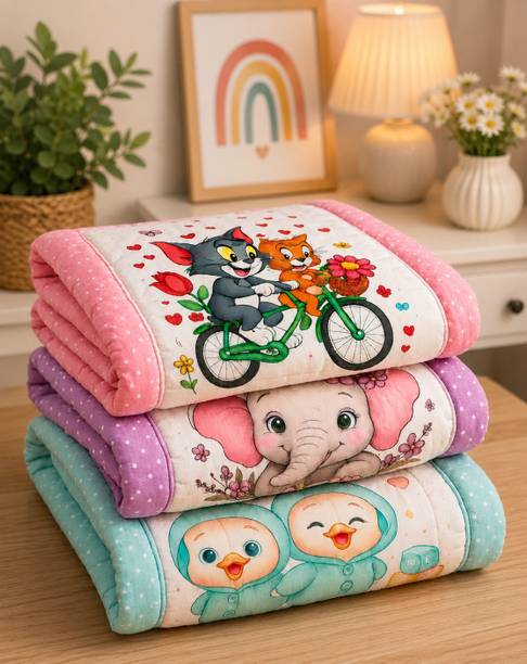 LITTLE BABY MART Premium Cotton Baby Mattress | Soft Sleeping Bed for Babies Baby Sleeping Bed Multi Cartoon Print