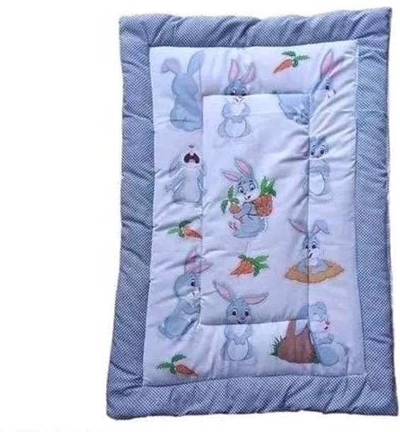 manshvi New Born Baby Bed Mattress,Godari,Sleeping Mattress Bunny Print