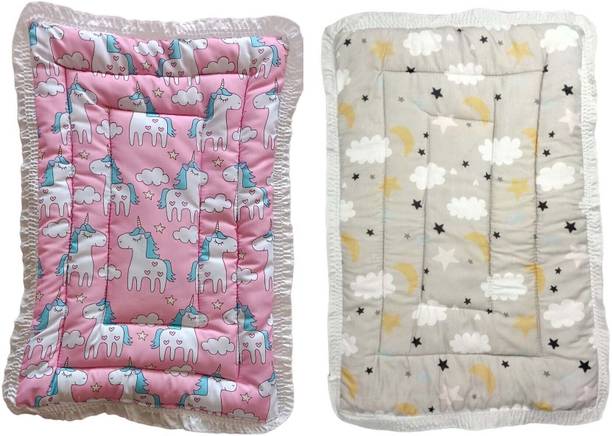 Glamica New Born Baby Bed Mattress unique Design (Pack of 2)(0-1 Years)(30 X 20 Inch)