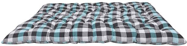 RECTITUDE Cotton Checked Mattress Soft Foldable Lightweight Filled Mattress Gadda for kids
