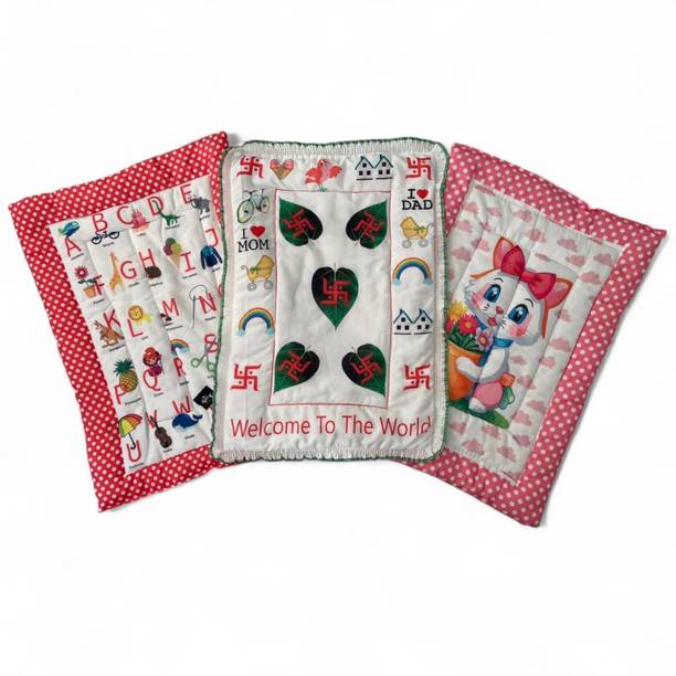 RUMPES Chhathi Newborn Baby Godadi Pack of 3 | Cotton Bed Mattress & Crib Sheets