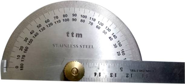 TTM Degree Protector Professional Stainless Steel With 150MM Scale Dial Indicator